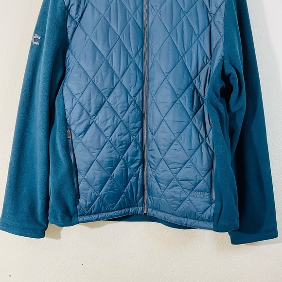 Louis Castel Quilted Puffer Jacket Men Size XL Teal Pockets Outdoor - Picture 7 of 13